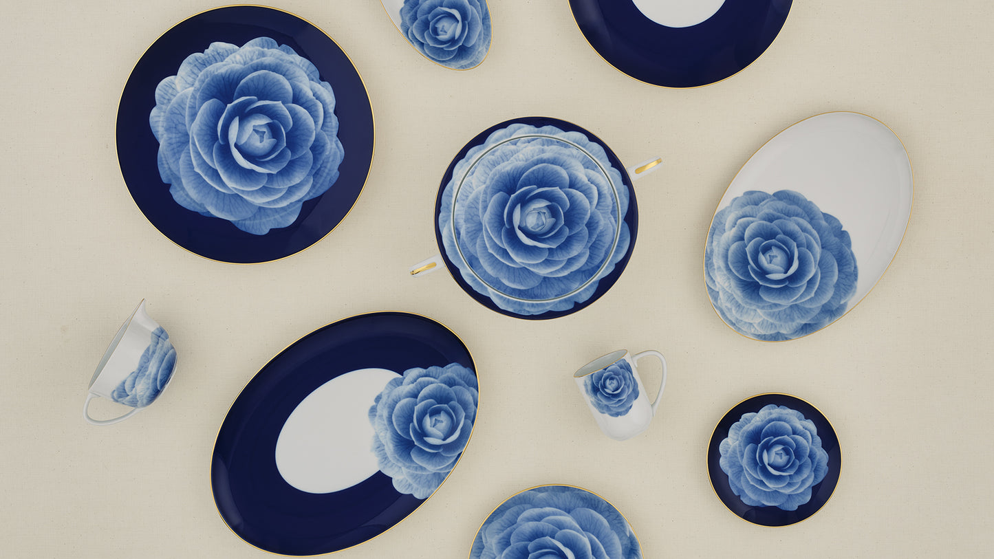 Tasse à thé porcelaine - Royal bloom