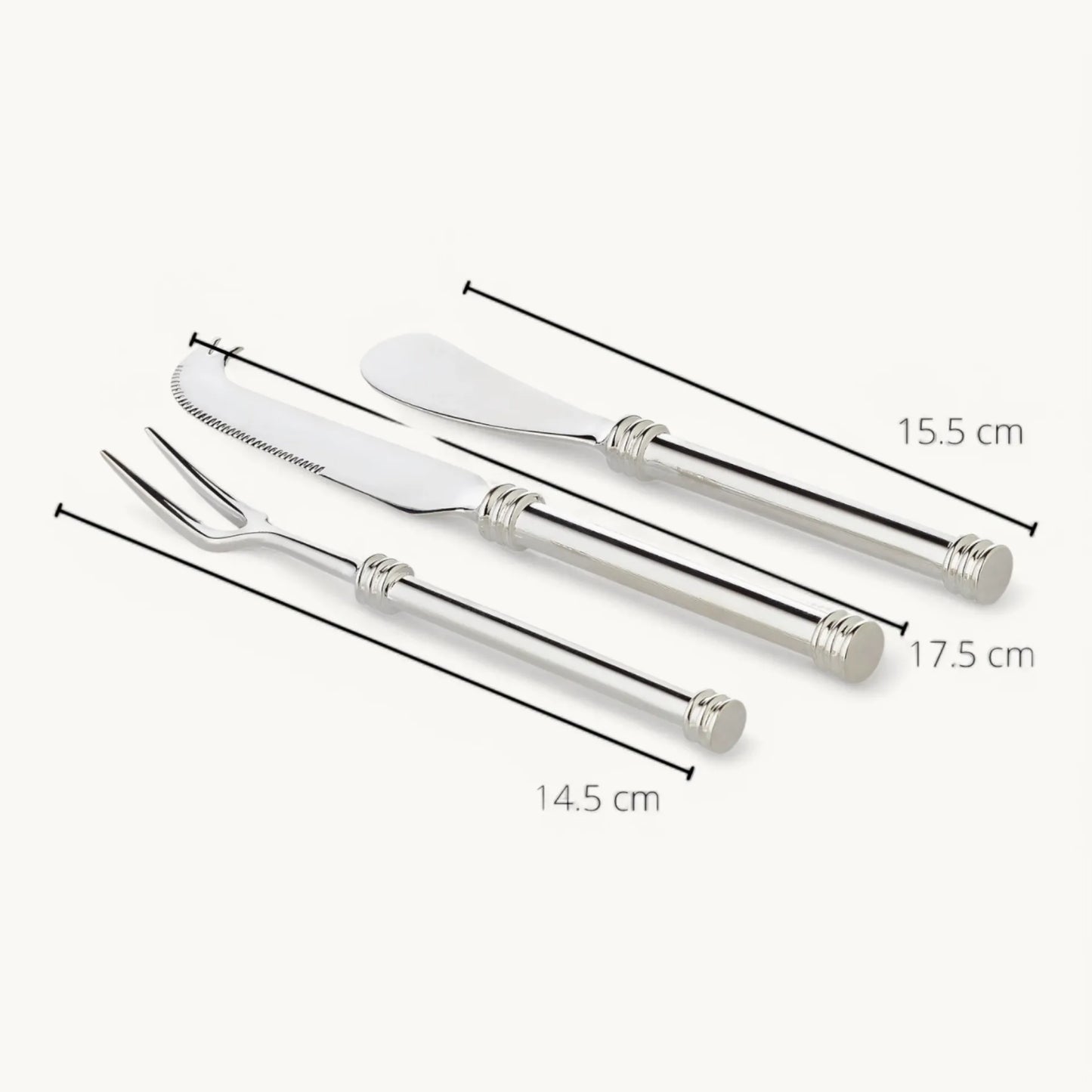 Set 3 pièces Plaqué Argent – Lea