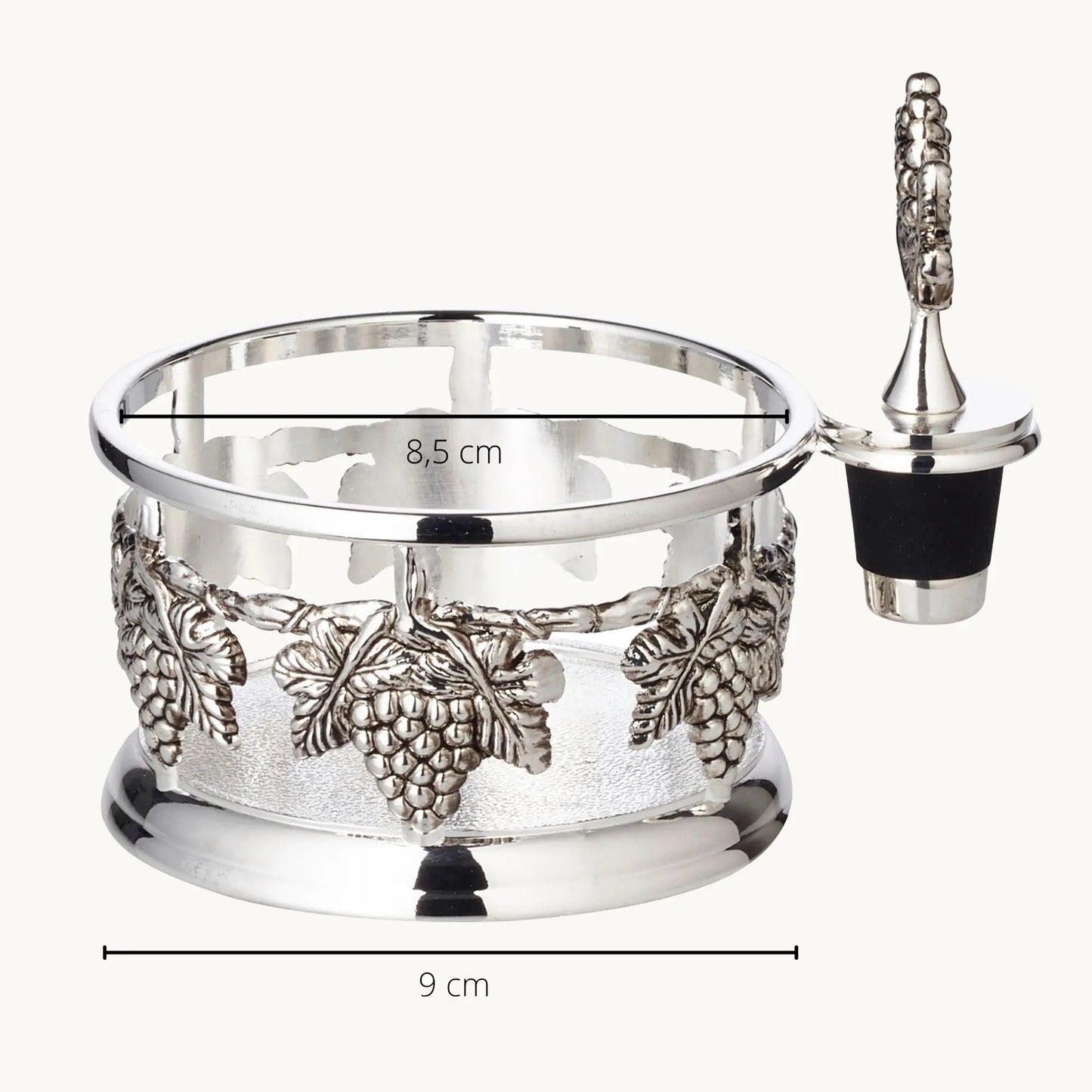 Support de Bouteille Élégance Argentée - Raya