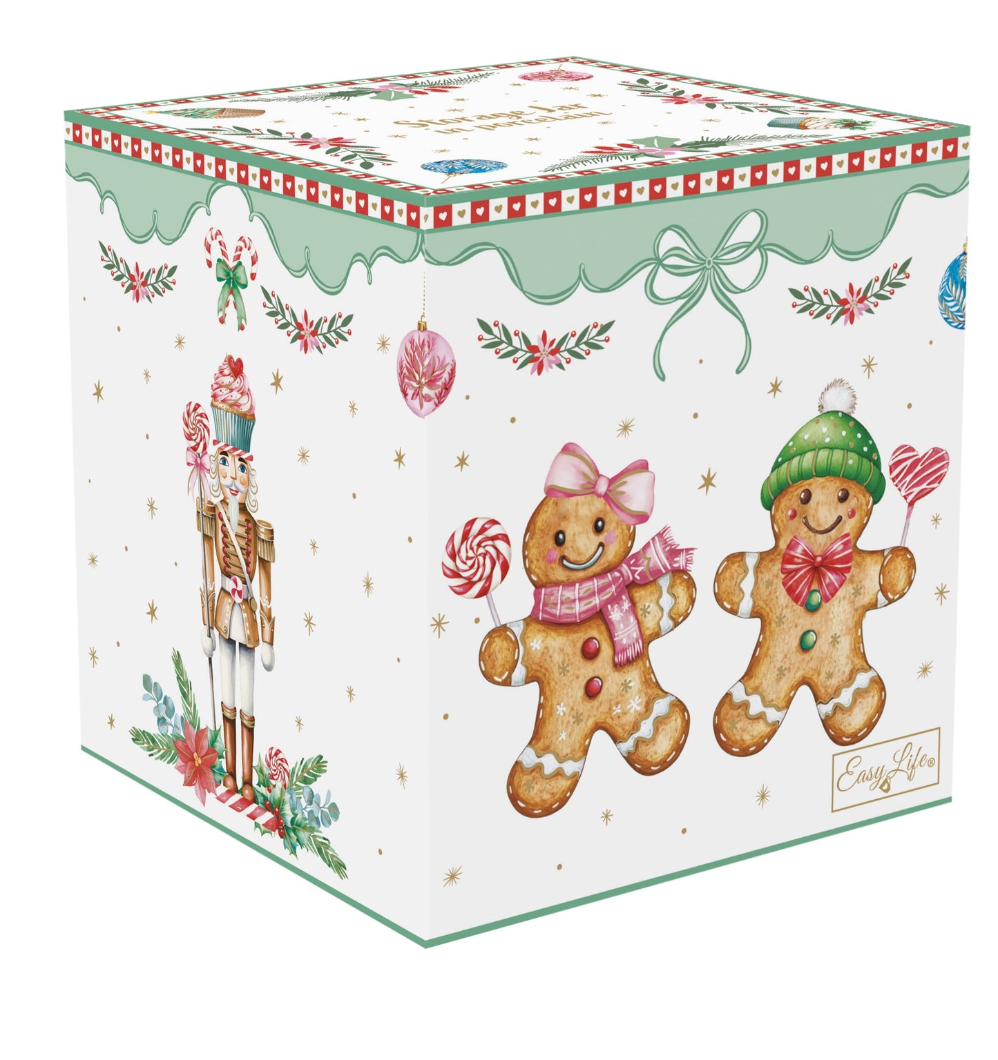 Boîte à biscuit en porcelaine - Sweet Christmas