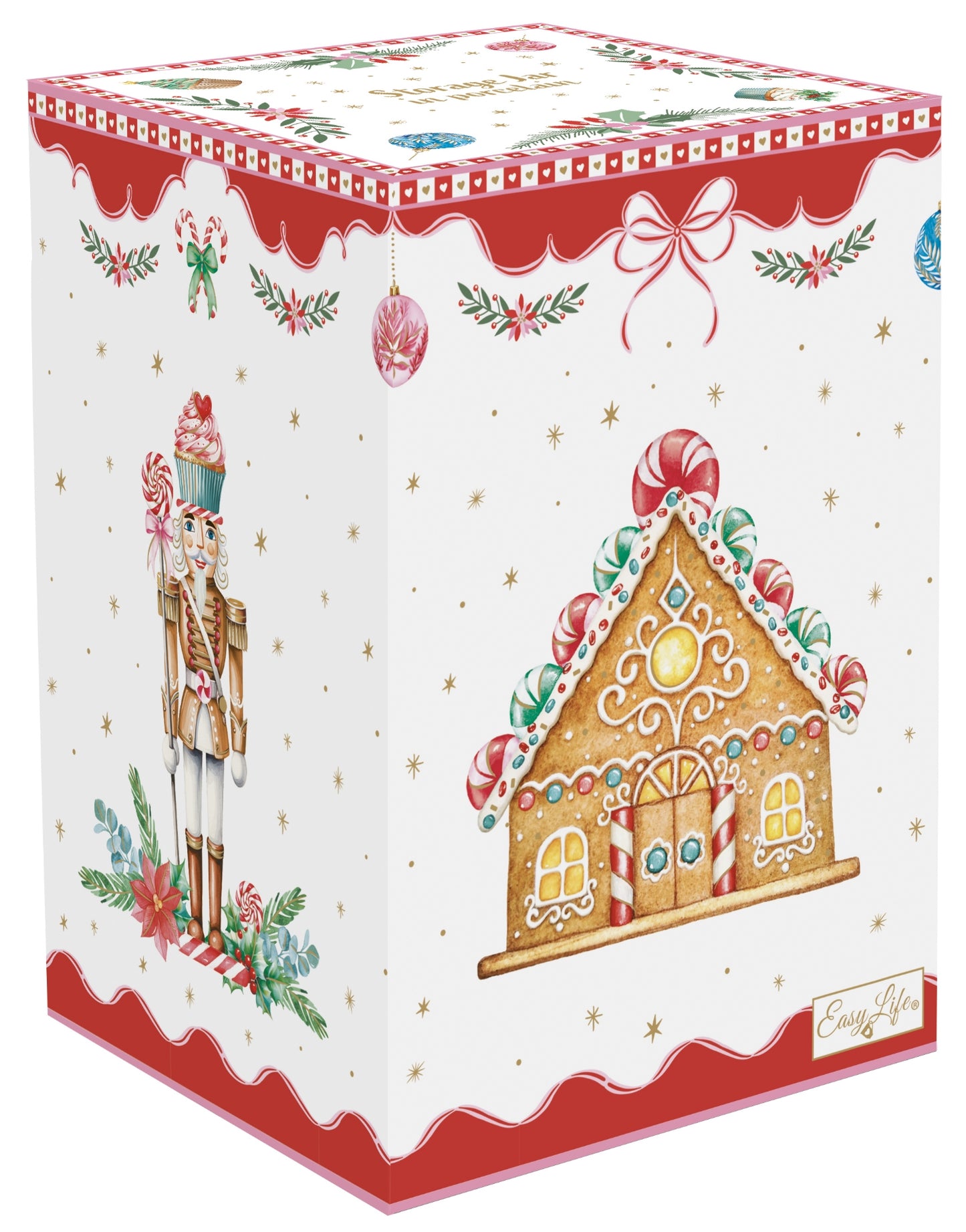 Coffret boîte à biscuit en porcelaine - Sweet christmas