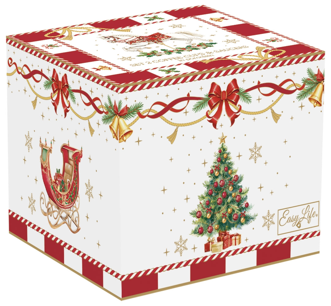 Coffret 2 tasses en porcelaine - Christmas Tale