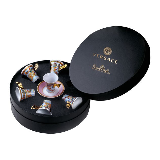 Set de 6 tasses expresso en porcelaine - Le jardin de Versace