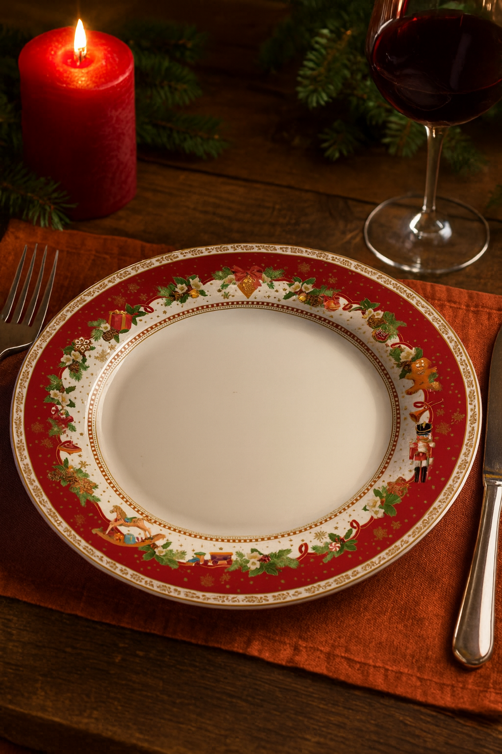 Christmas Dinner Plate 26 cm – Christmas Memories