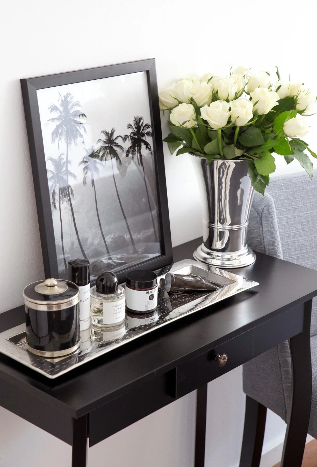 Vase Majestic 25cm plaqué argent