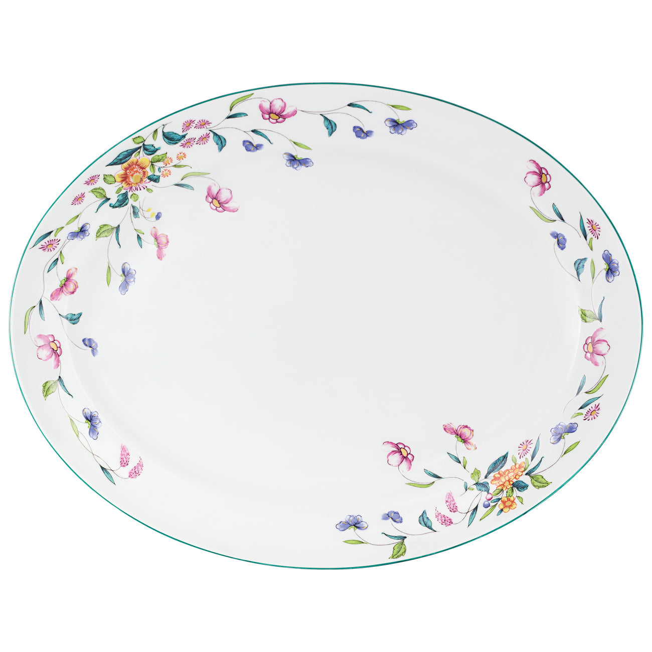 Florence plat 39cm - Maison porcel | Porcelaine