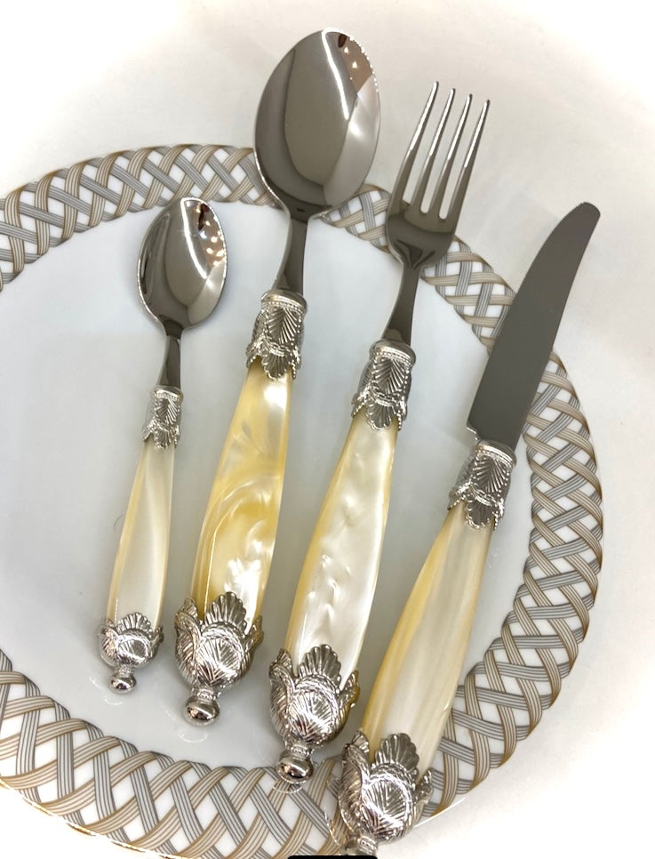 Siena argent ivoire - Maison porcel | Porcelaine