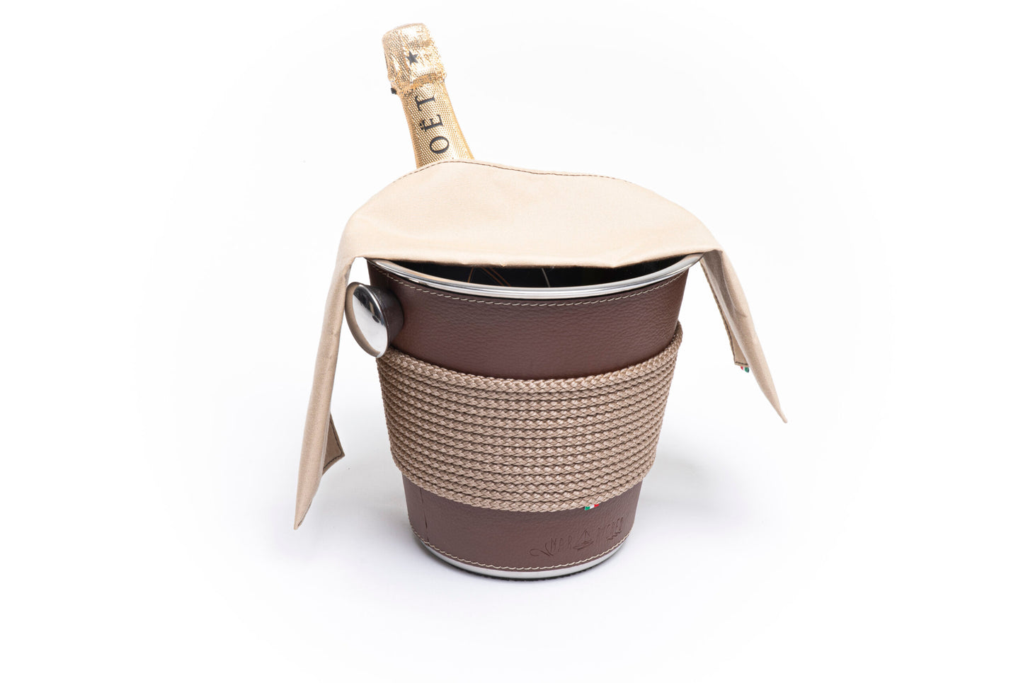 brown champagne/wine bucket