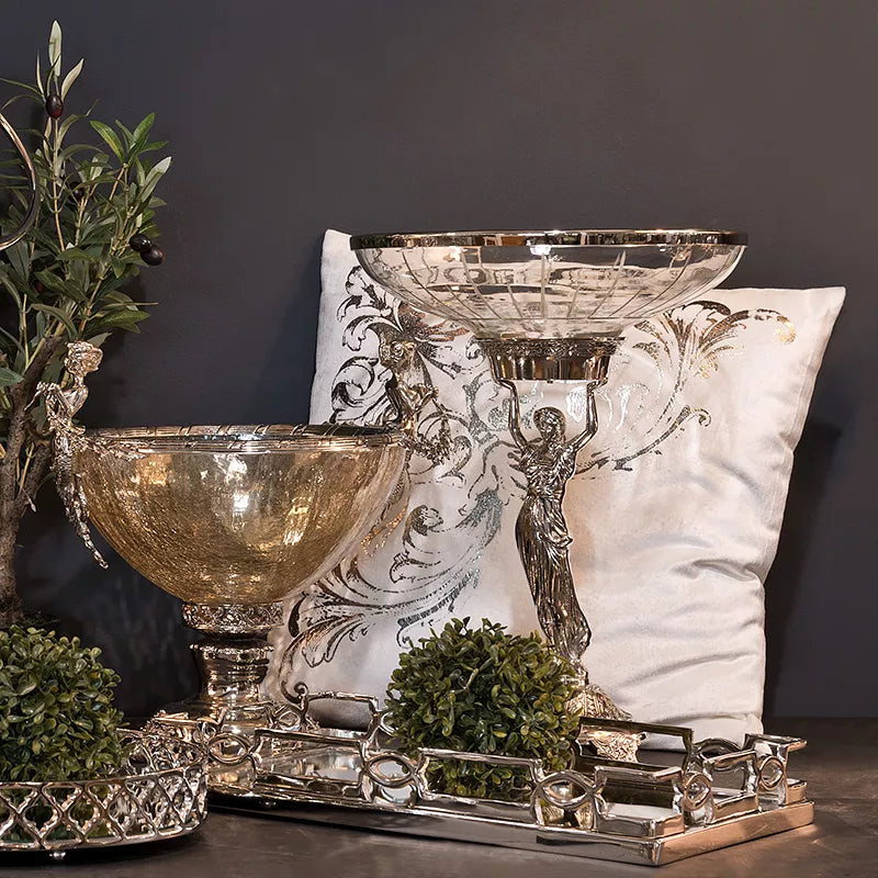 Luxury mirror tray 44cm