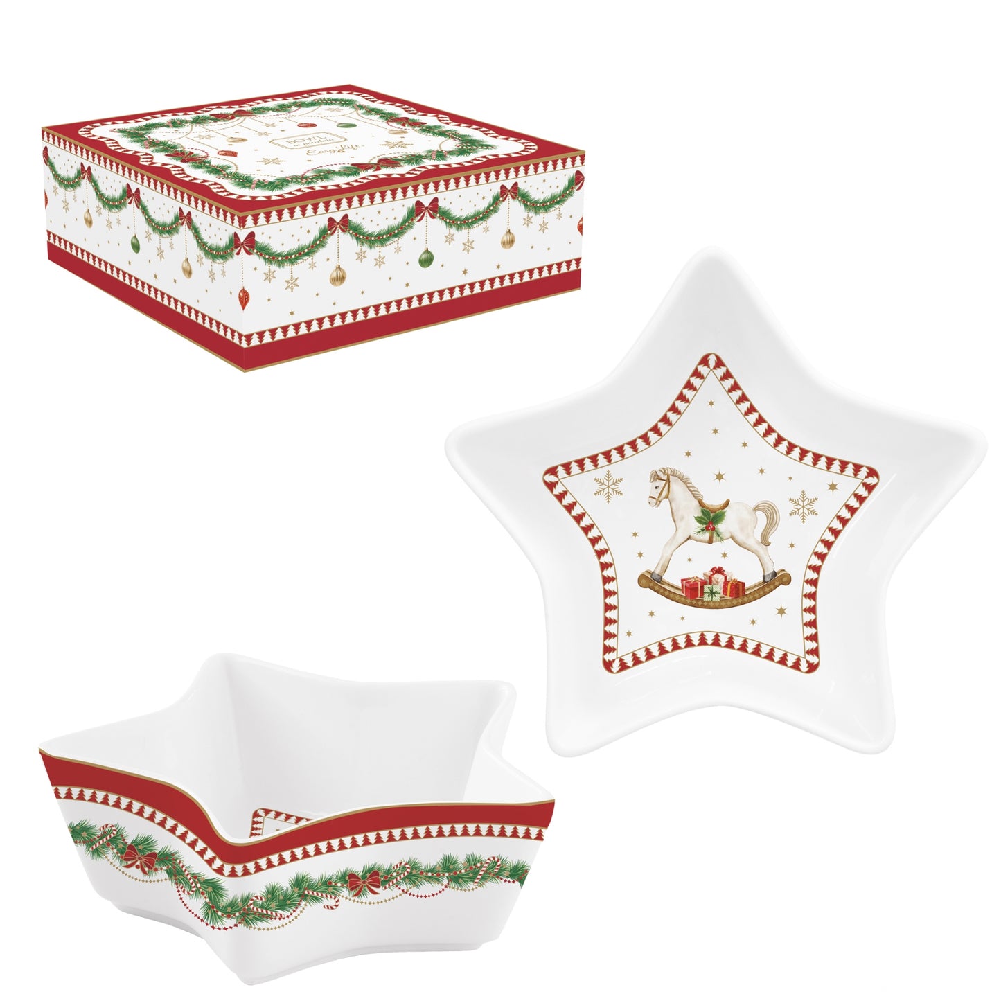 Magie de noël bol 15cm - Maison porcel | Porcelaine