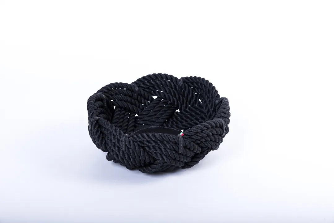 Moyen panier 26cm noir - Maison porcel | Porcelaine