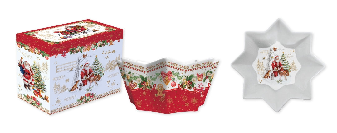 Christmas memorie petit saladier 20cm - Maison porcel | Porcelaine