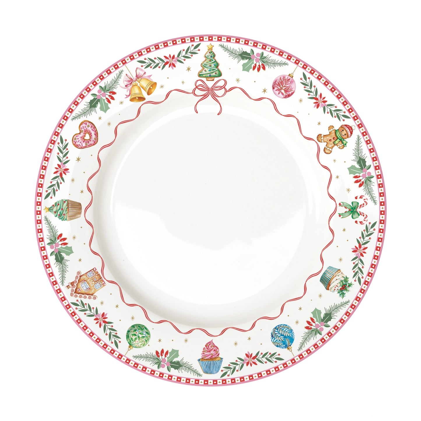 Porcelain flat plate - Sweet Christmas