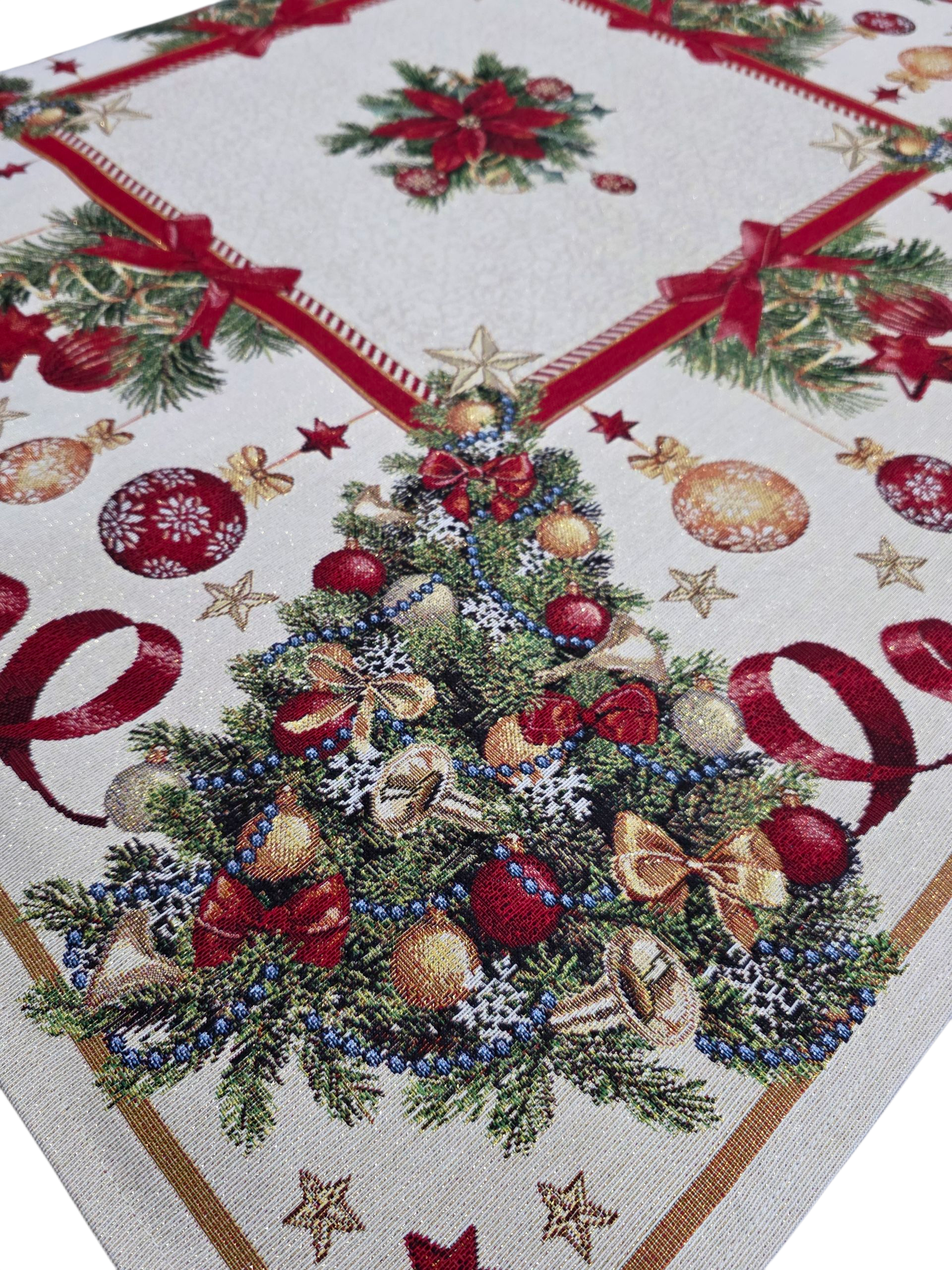 Centre de table Sapin de Noël Lurex