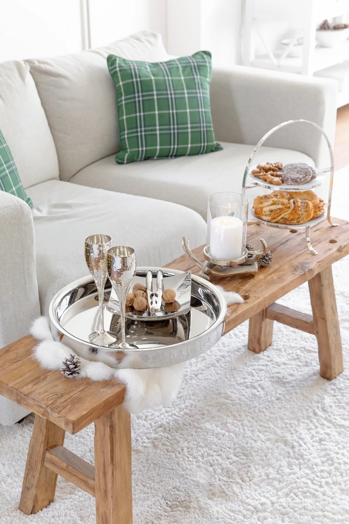 Plateau de Service Alba – Inox Poli Miroir 40 cm