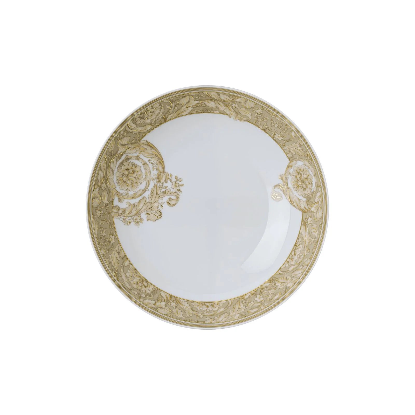 Assiette creuse 22cm - Barocco Beige Versace