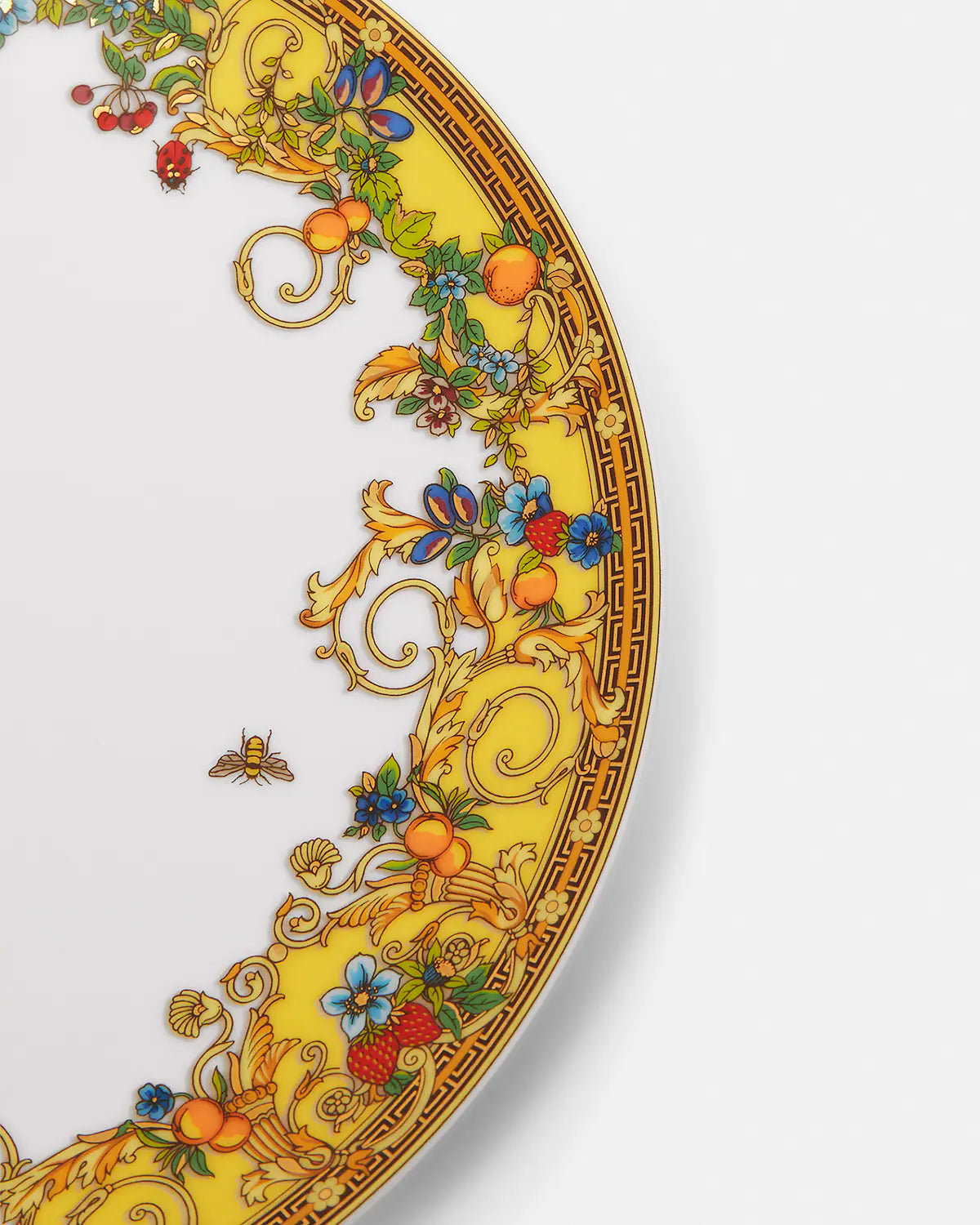 Assiette à dessert en porcelaine 21cm - Le jardin de Versace