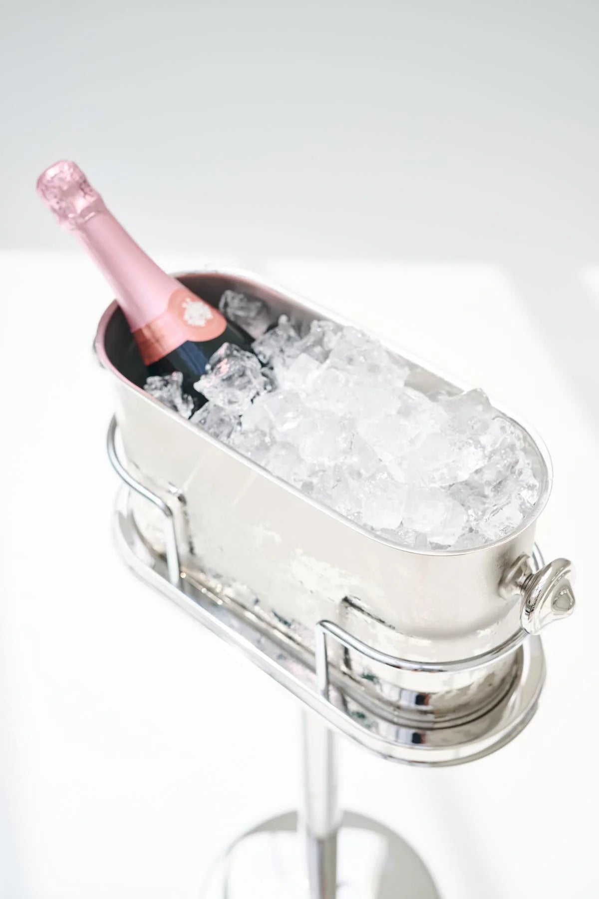Seau à Champagne sur Pied Leo – Inox Argenté