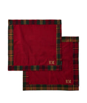 Lot de 2 Serviettes de Table RM Tartan