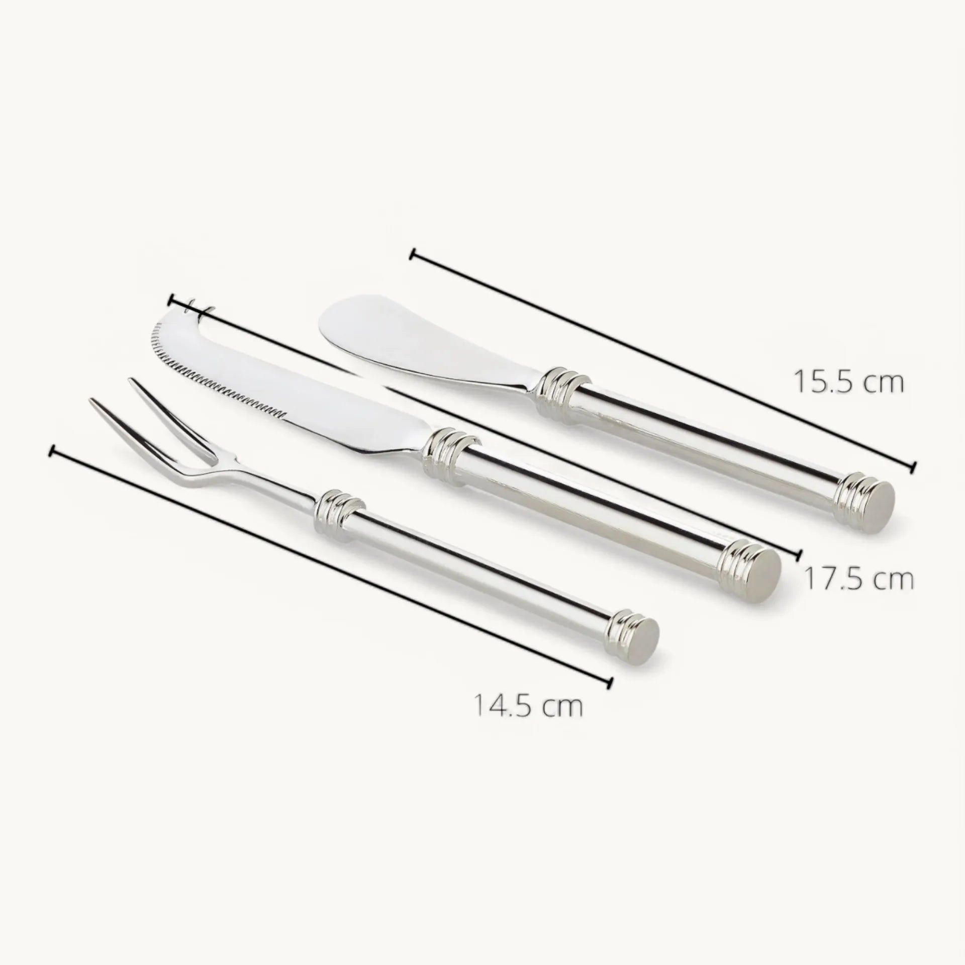 Set 3 pièces Plaqué Argent – Lea