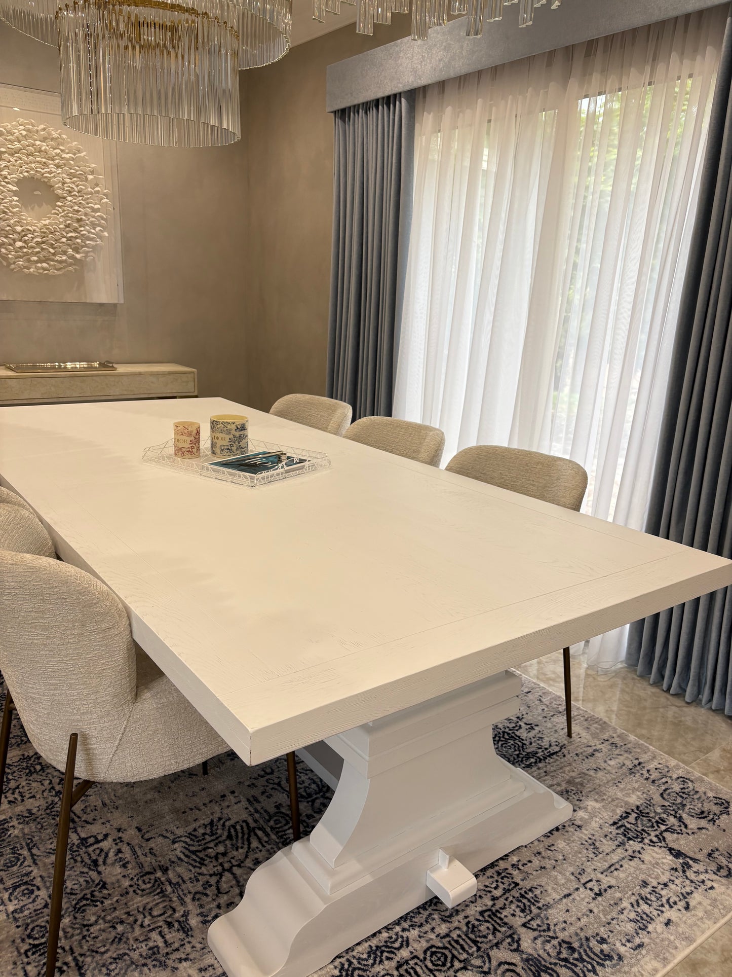 Table à manger Harper - Blanche