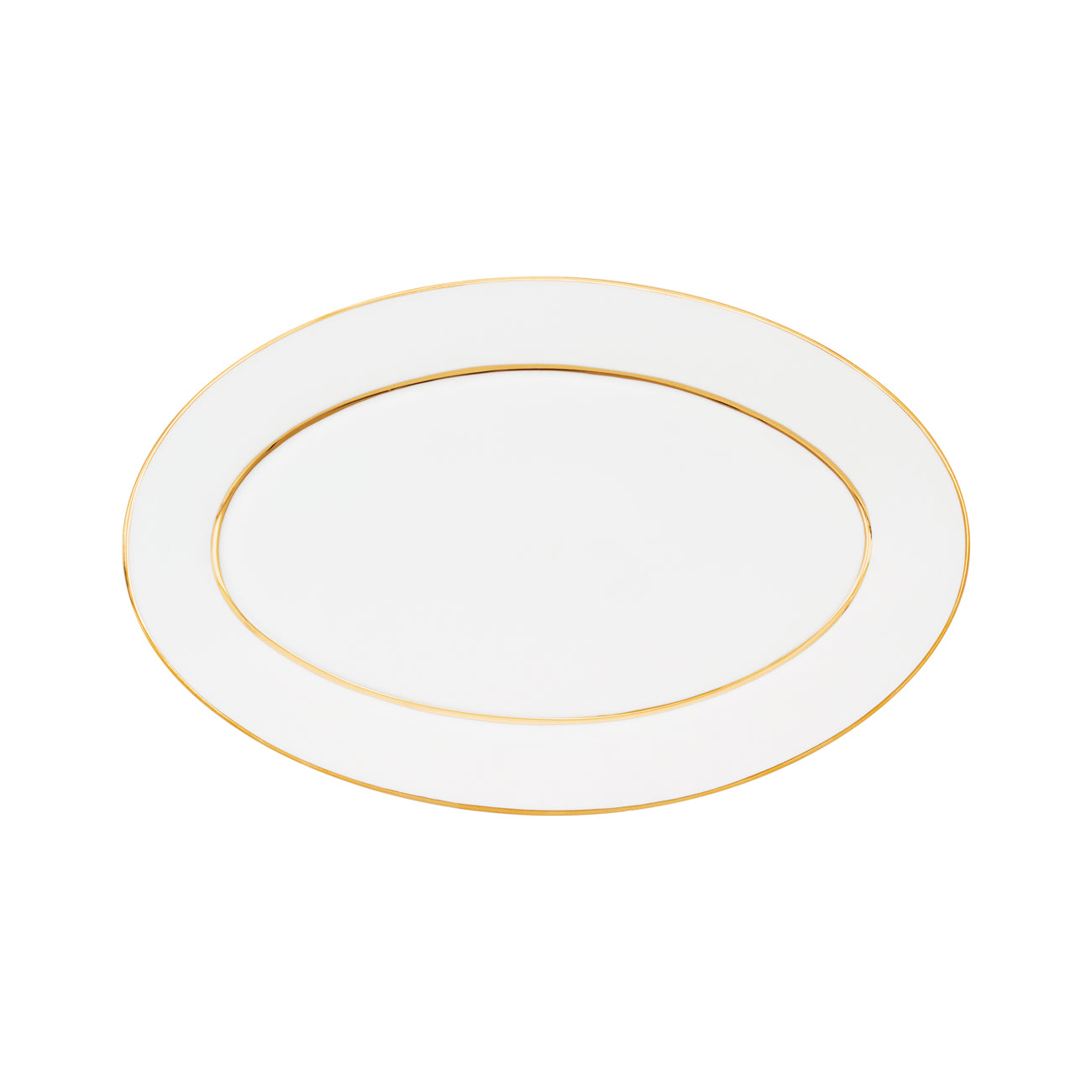 Premium gold plat 31cm - Maison porcel  | Porcelaine