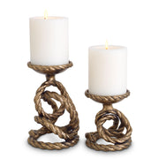 Lot de 2 Bougeoirs Corwyn en Laiton – Eichholtz