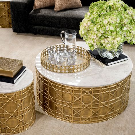 Table basse Laurenson Eichholtz – Marbre Blanc