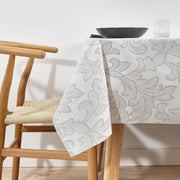Nappe en jacquard Gris résistante aux taches 200 x 160 cm