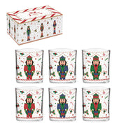 Coffret 6 gobelets en verre - Nutcracker twist