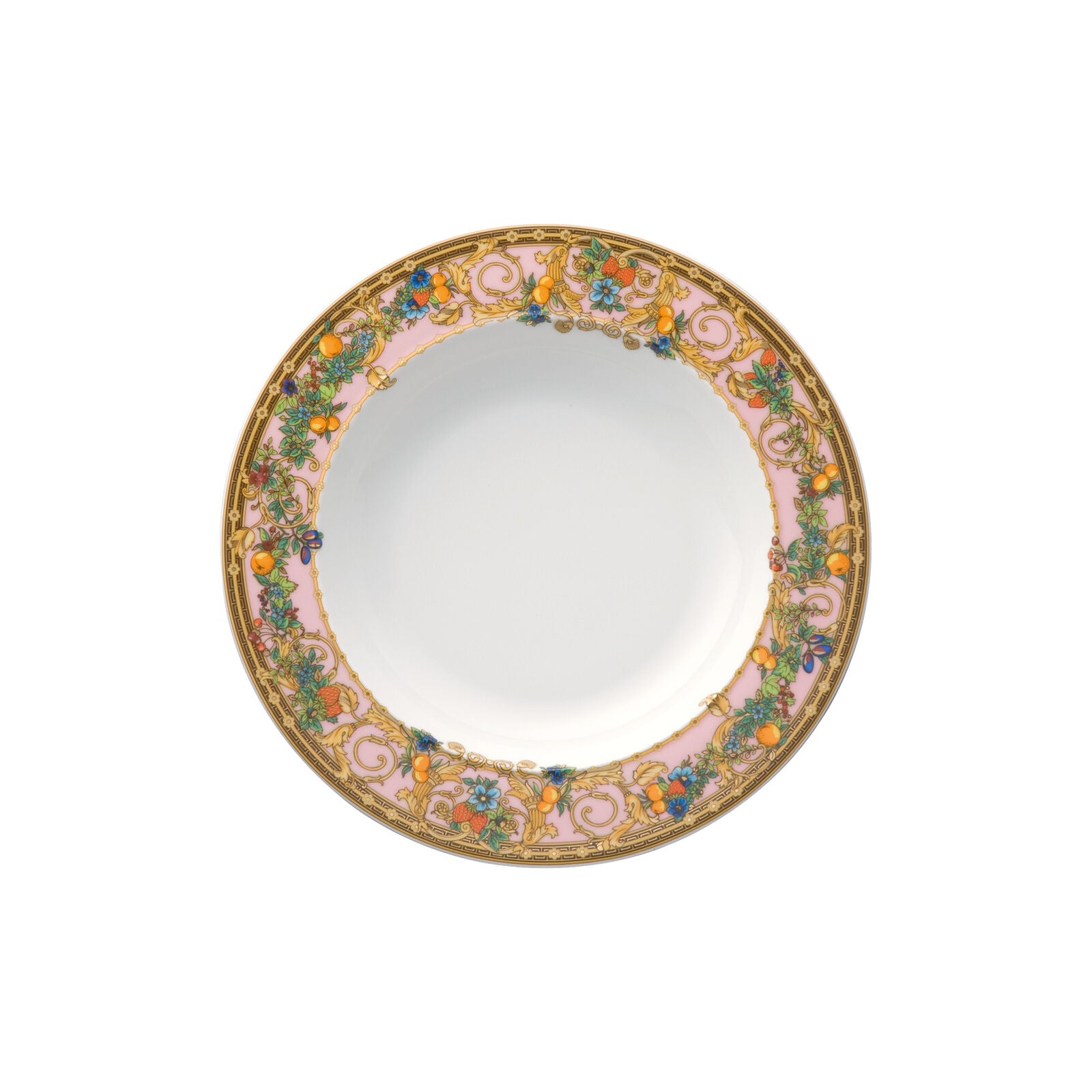 Assiette creuse en porcelaine 22cm - Le jardin de Versace