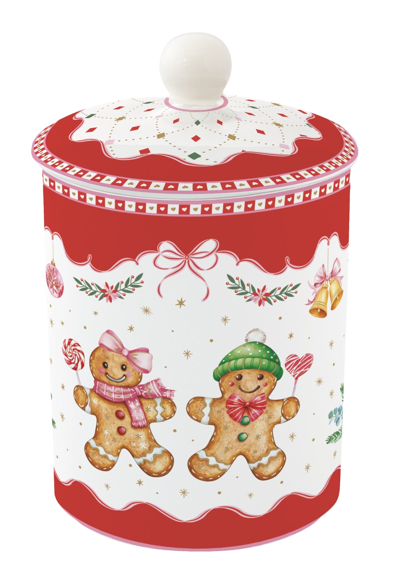 Coffret boîte à biscuit en porcelaine - Sweet christmas