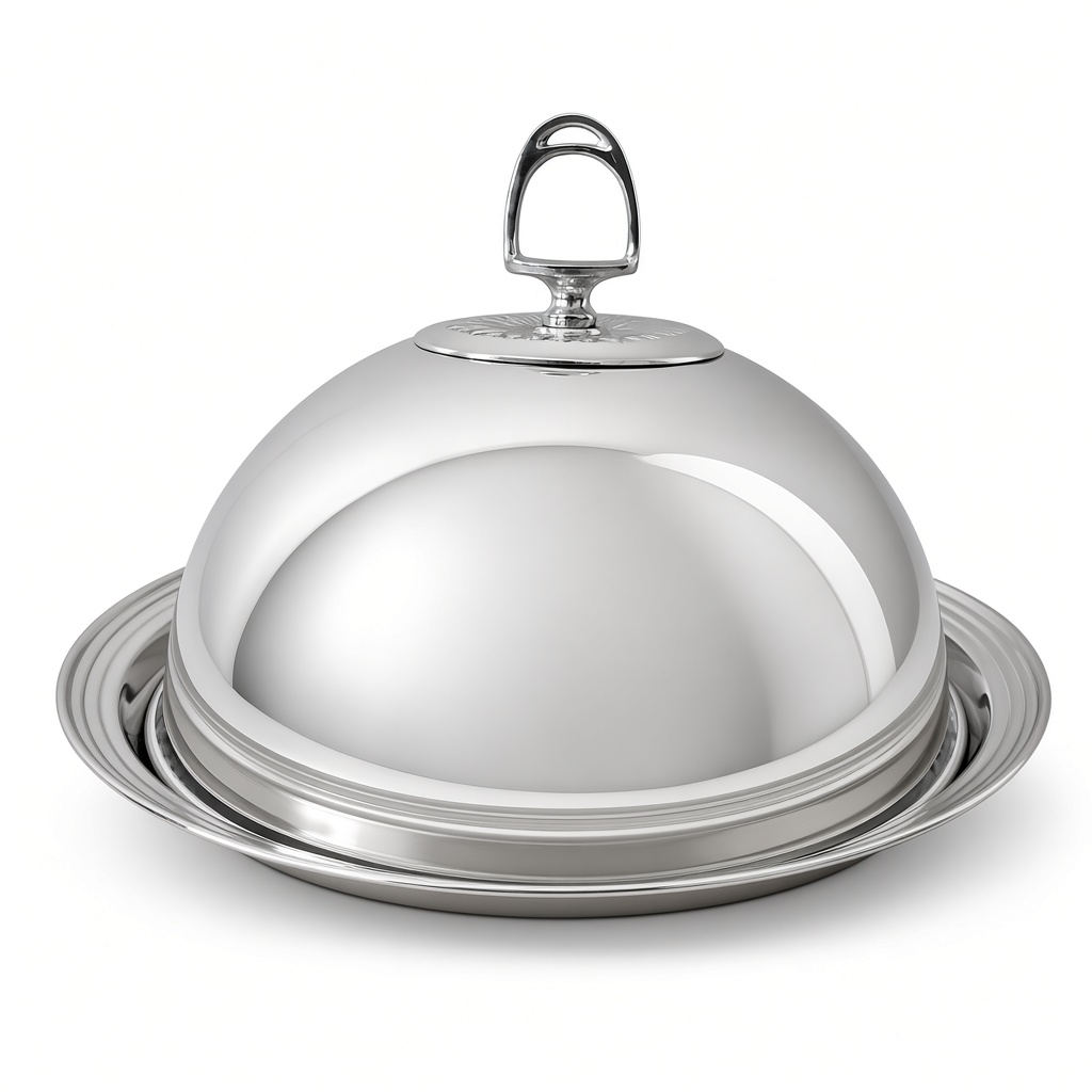 Cloche de service argenté - Chaîne