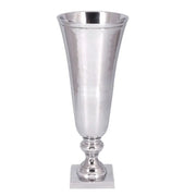 Vase Dembay en métal argenté 51cm