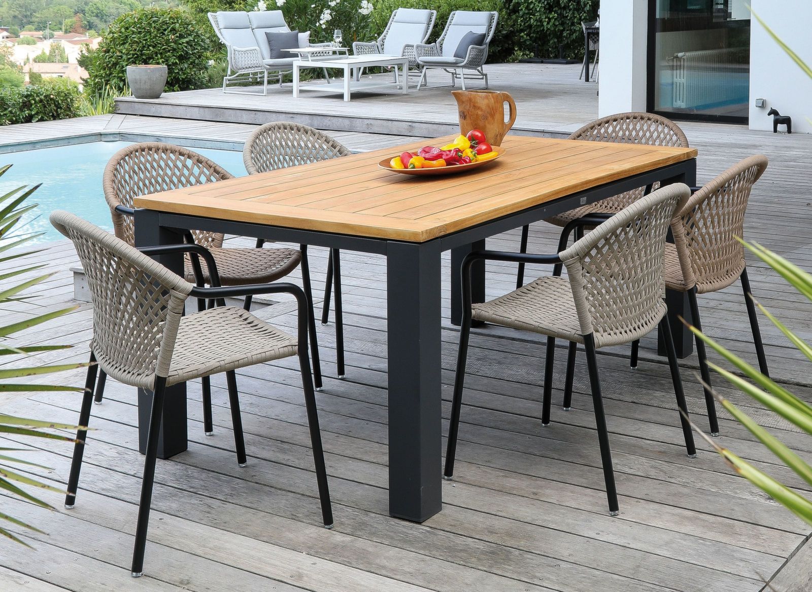 Table de jardin rectangle 240 cm - Torino