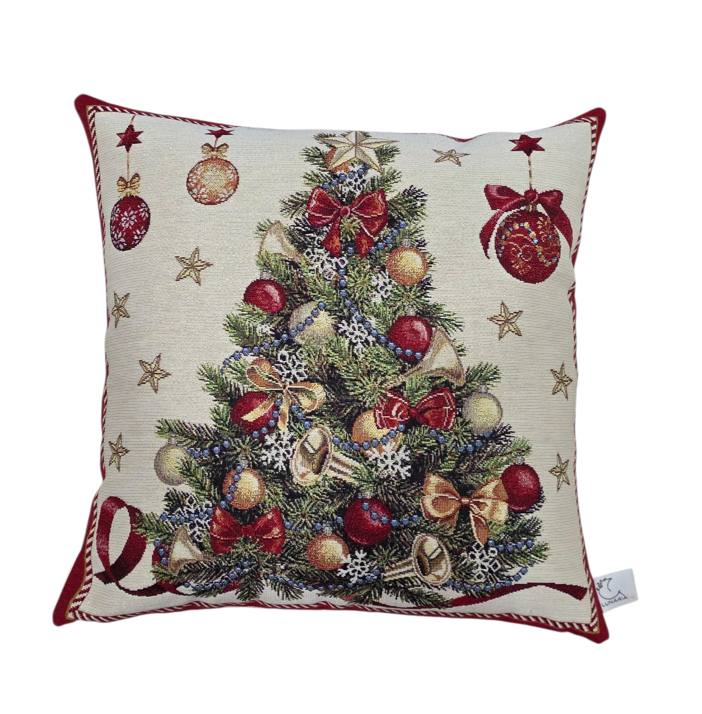 Housse de Coussin - Sapin de Noël Lurex