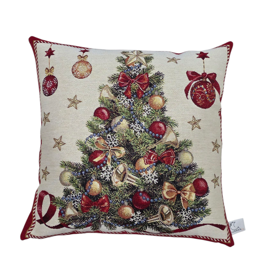Housse de Coussin - Sapin de Noël Lurex