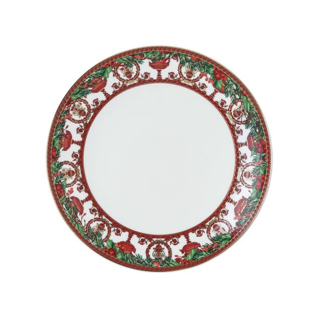 Assiette plate porcelaine 28cm - I love baroque holiday