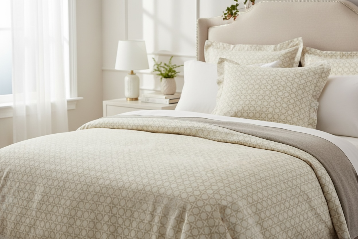 housse de couette - Delica beige lin