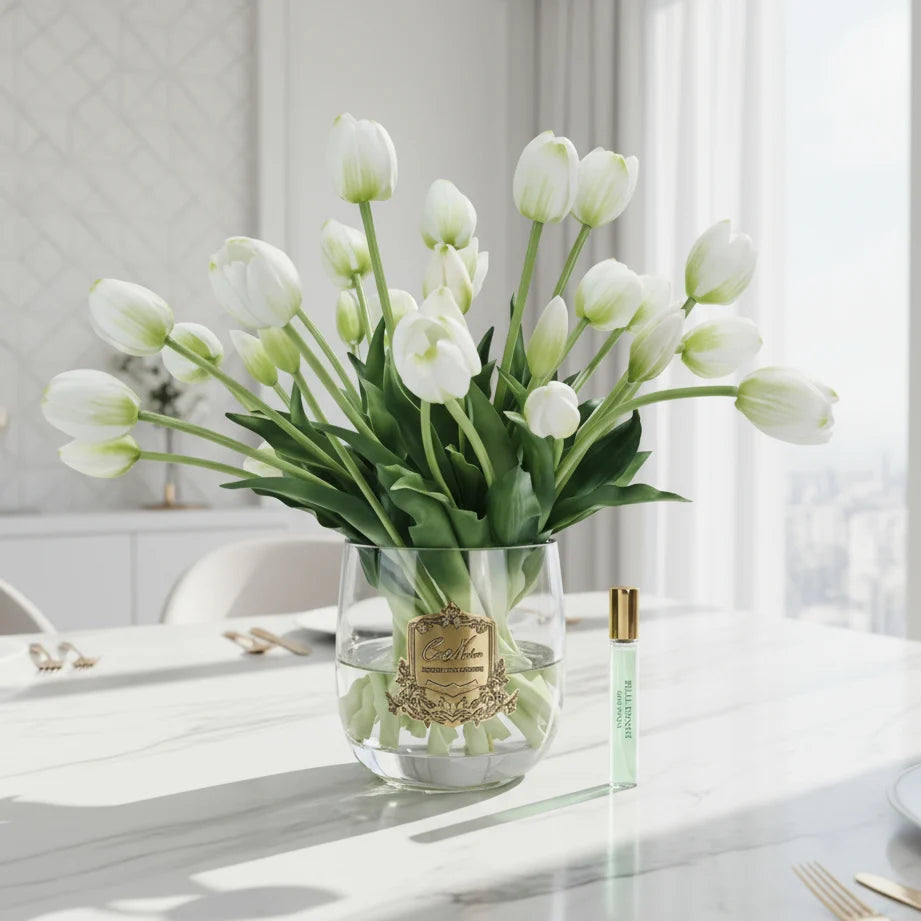 Bouquet côte noire - Tulipe héritage blanc