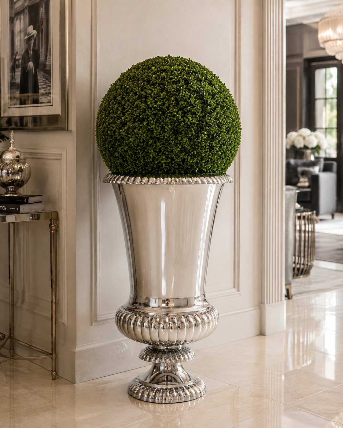 Boule de buis artificiel