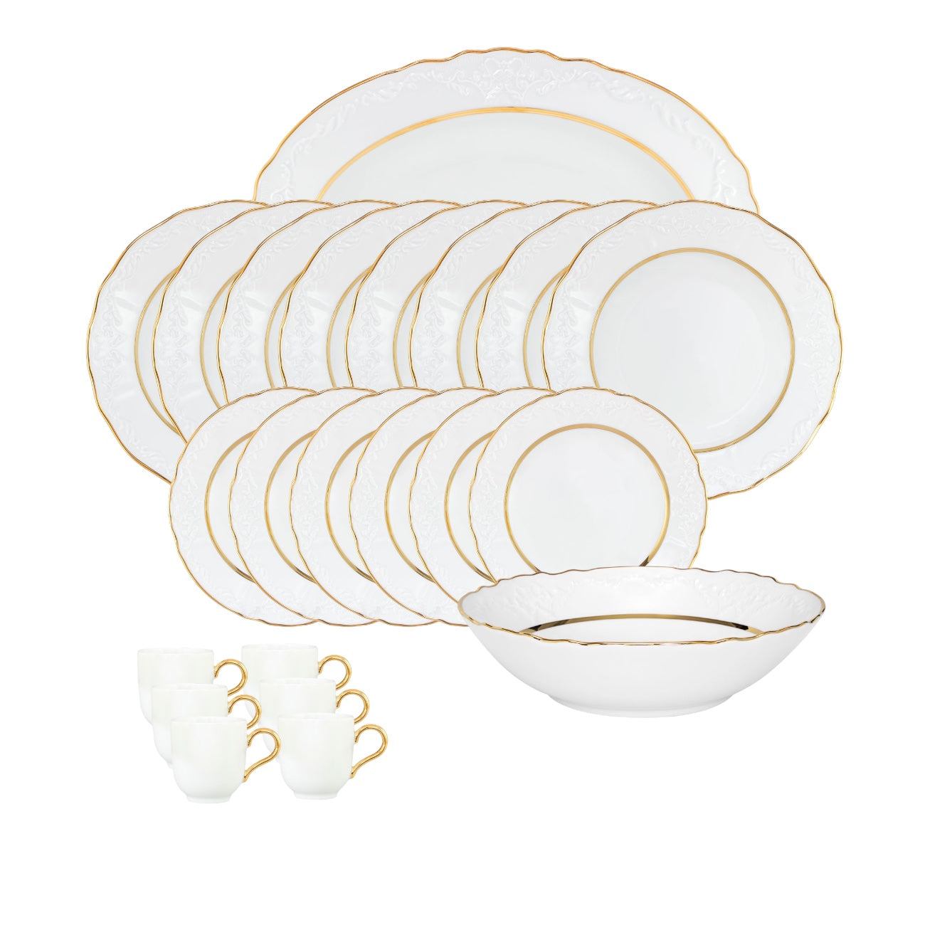 Set 22 pièces porcelaine Vivian