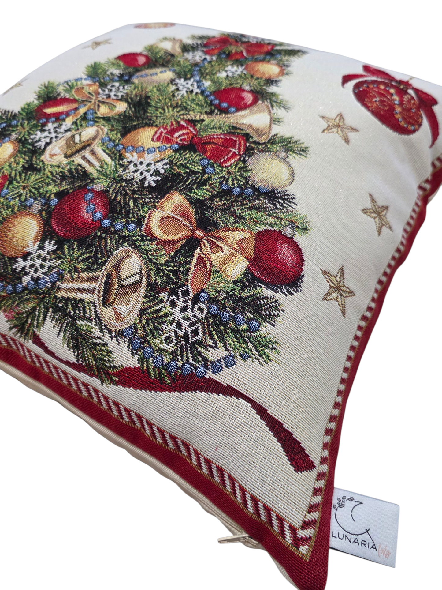 Housse de Coussin - Sapin de Noël Lurex