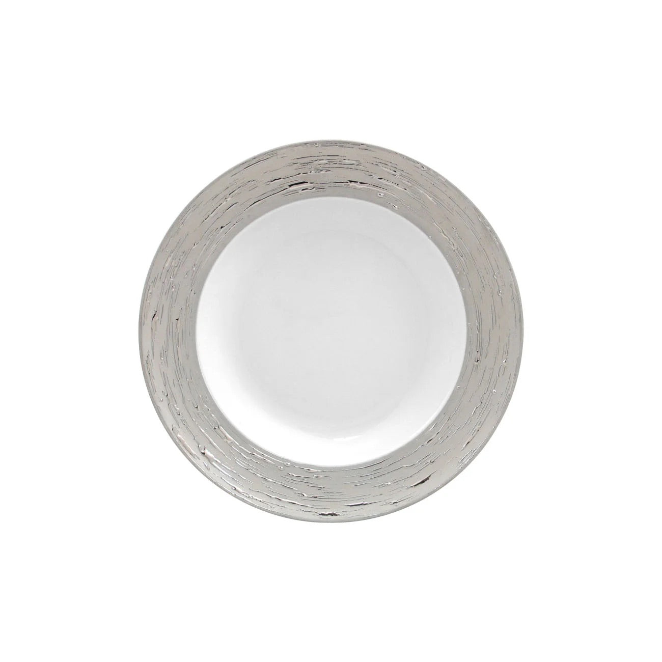 Argentatus assiette creuse 23cm - Maison porcel  | Porcelaine