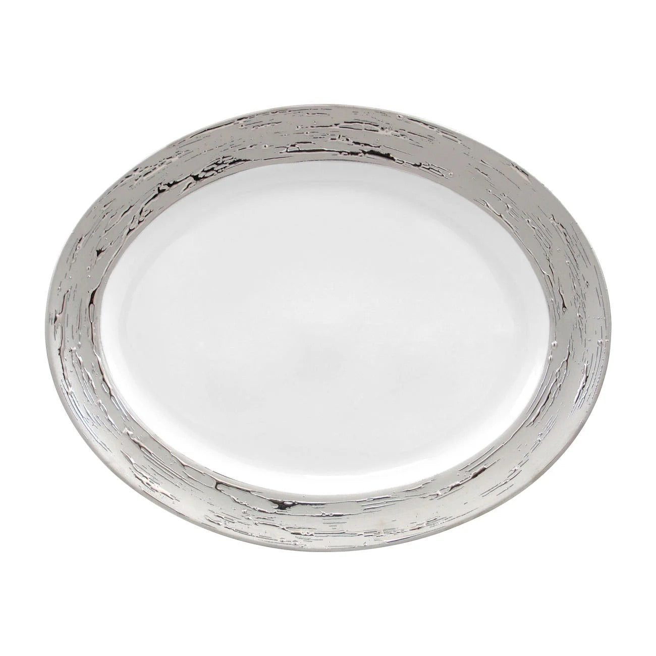 Argentatus plat 35cm - Maison porcel  | Porcelaine