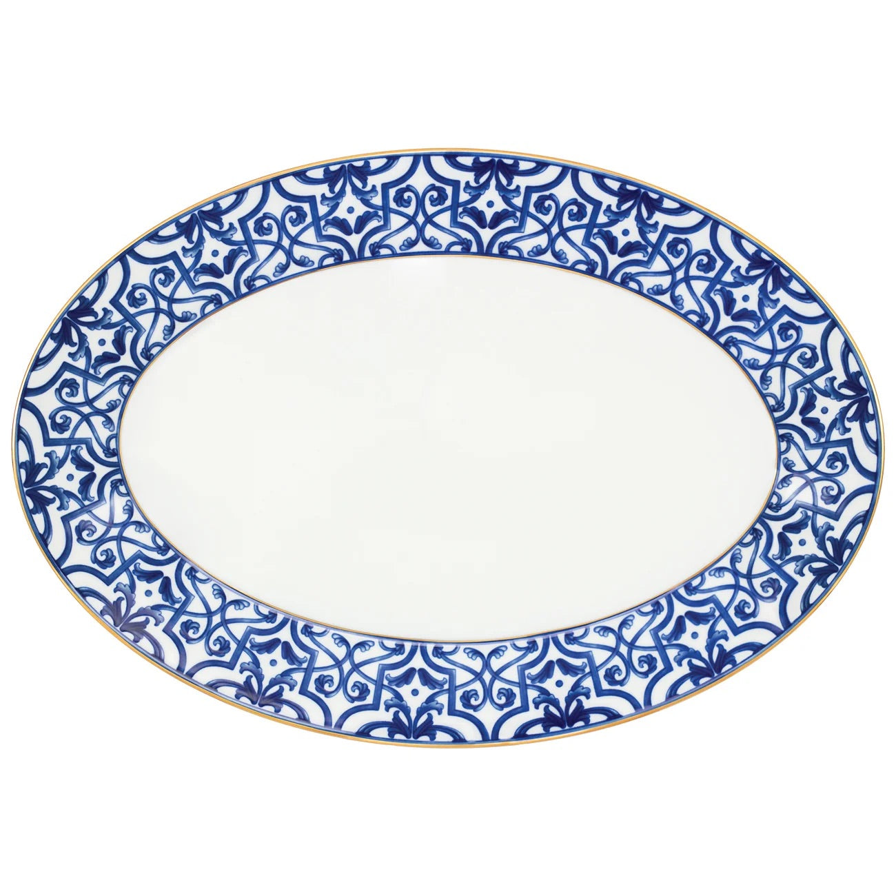 Blue legacy plat 39cm - Maison porcel  | Porcelaine