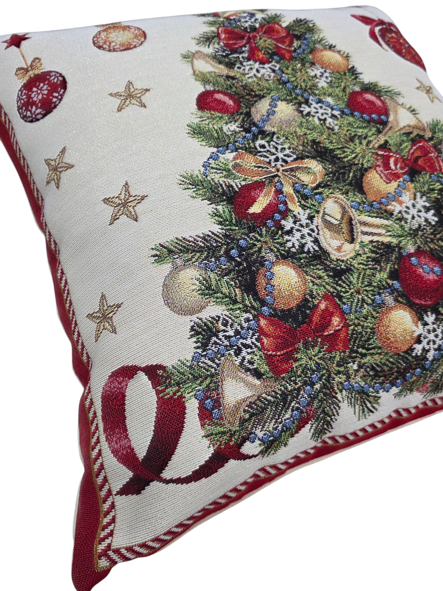 Housse de Coussin - Sapin de Noël Lurex