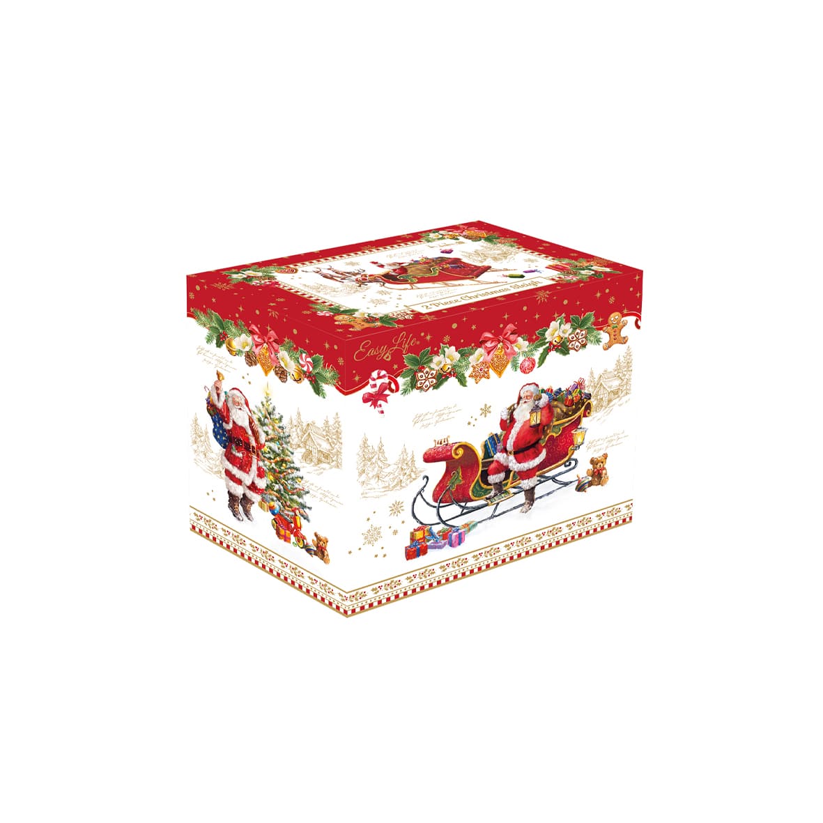 Porcelain Christmas Sleigh - Christmas Memories