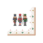 Paquet de 20 serviettes en papier NUTCRACKER - Maison porcel  | Porcelaine