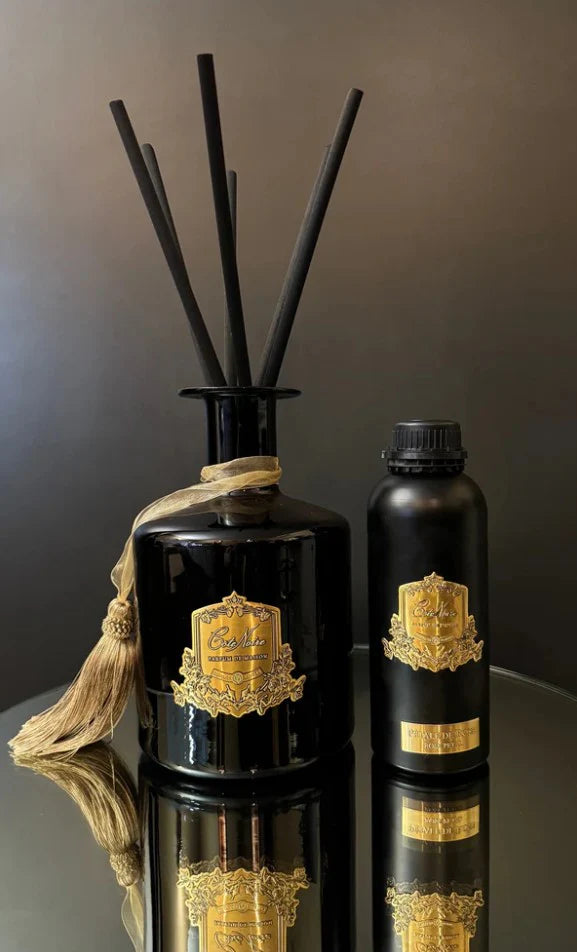 Luxury Art Deco Diffuser 120cl - Black &amp; Gold